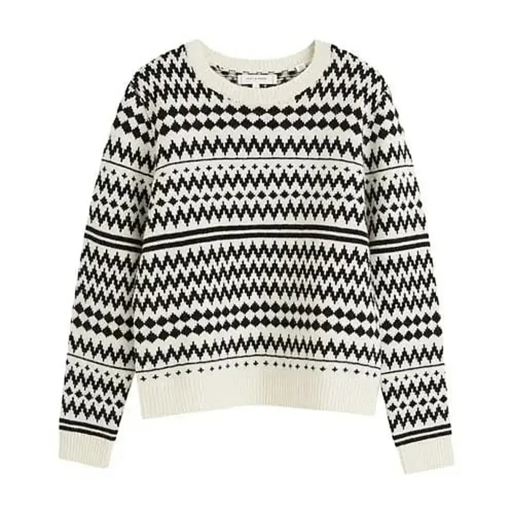 chinti & parker wool-cashmere pop fair isle sweater